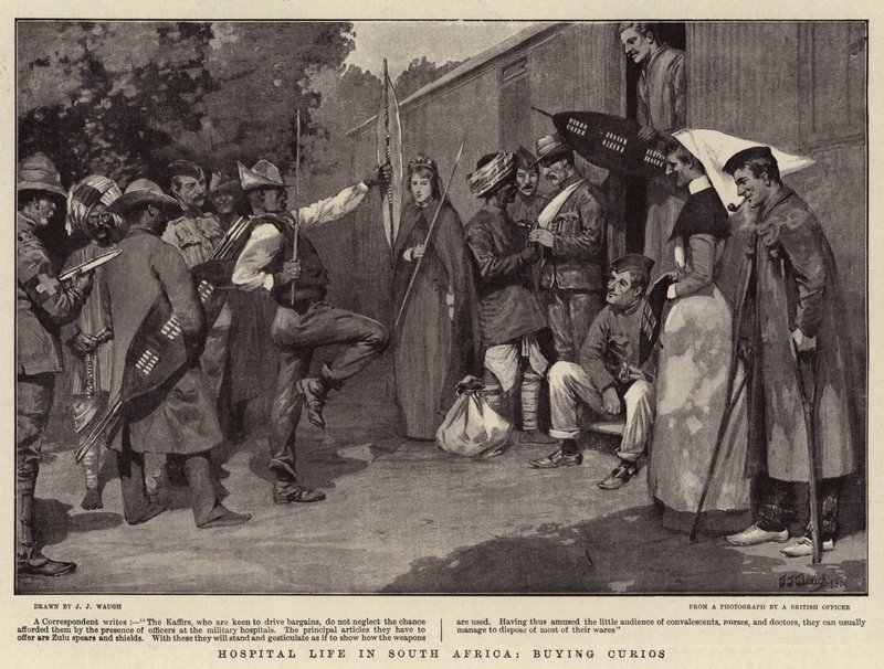 Hospital Life in South Africa, Buying Curios by J. J. Waugh