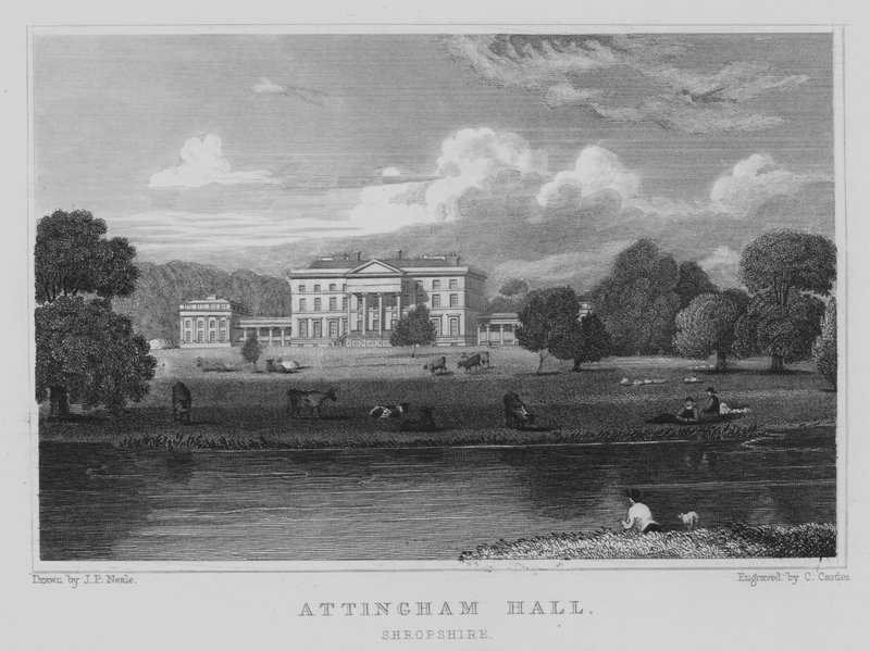 Attingham Hall, Shropshire by John Preston Neale