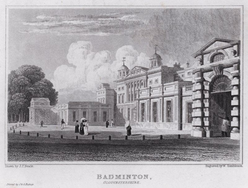 Badminton, Gloucestershire by John Preston Neale