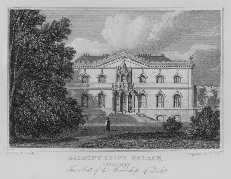 Bishopthorpe Palace, Yorkshire, The Seat of the Archbishop of York by John Preston Neale