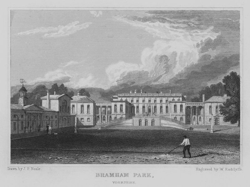 Bramham Park, Yorkshire (engraving) by John Preston Neale