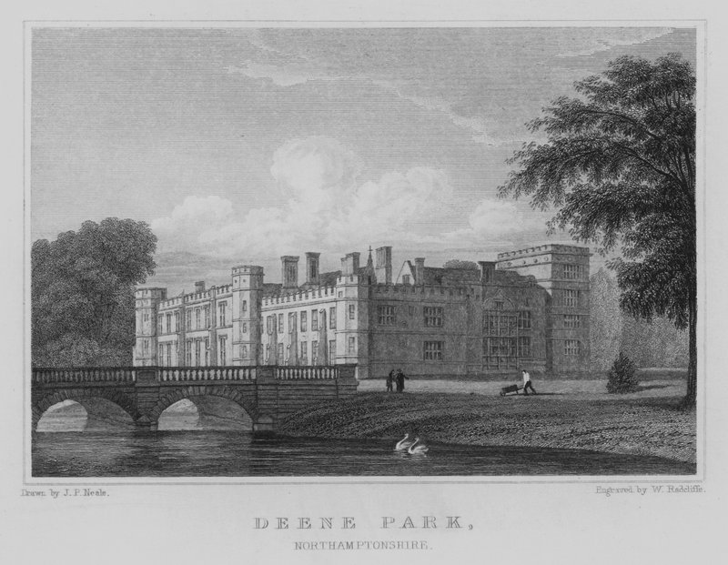 Deene Park, Northamptonshire by John Preston Neale