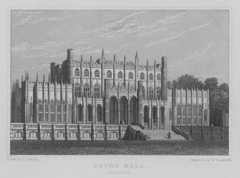 Eaton Hall, Cheshire by John Preston Neale