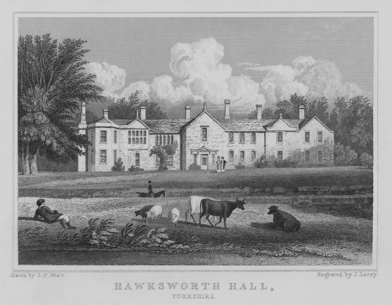 Hawksworth Hall, Yorkshire by John Preston Neale