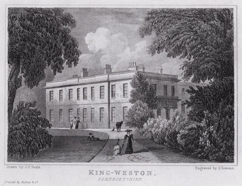 King-Weston, Somersetshire by John Preston Neale