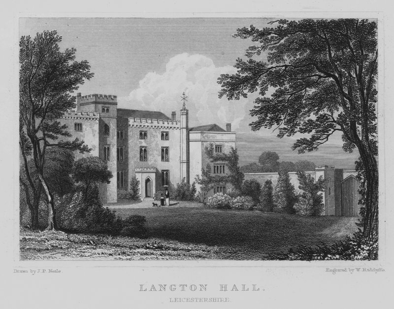 Langton Hall, Leicestershire by John Preston Neale