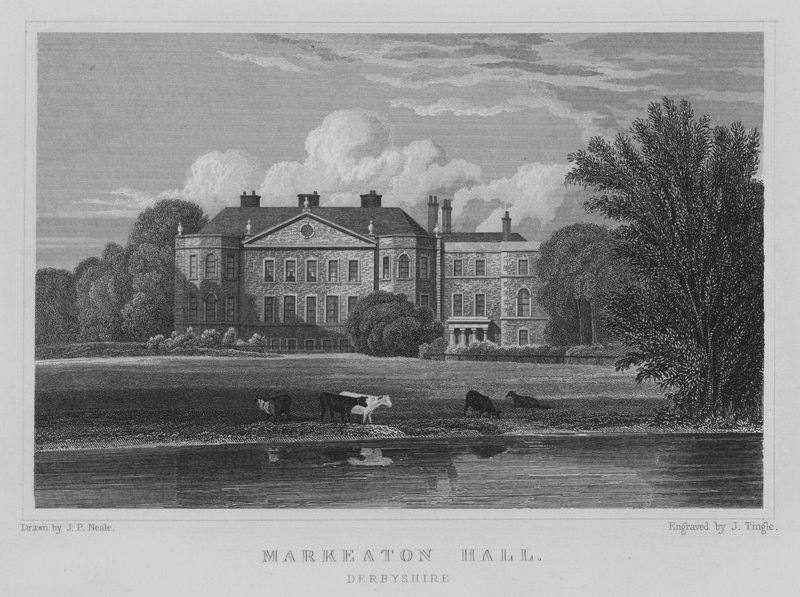 Markeaton Hall, Derbyshire by John Preston Neale