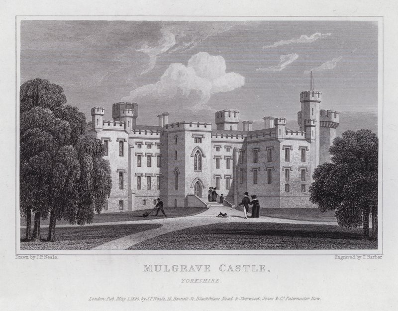 Mulgrave Castle, Yorkshire by John Preston Neale