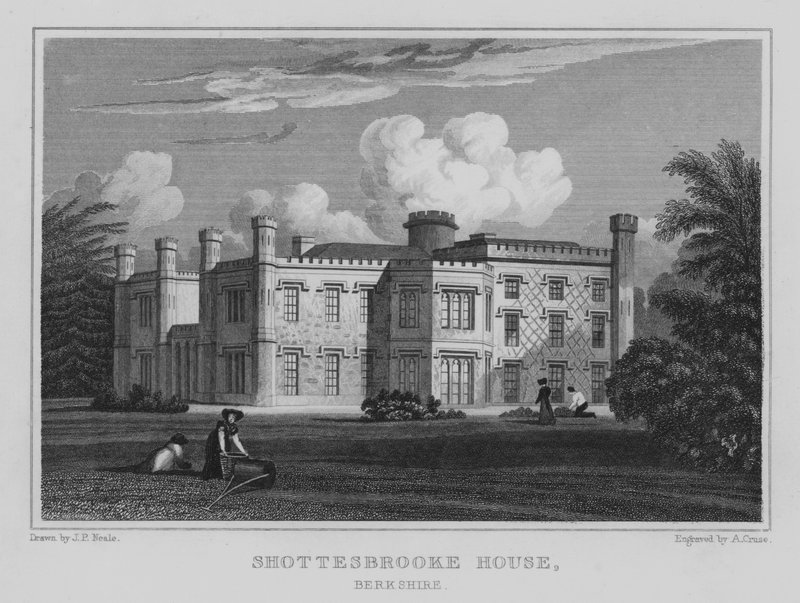 Shottesbrooke House, Berkshire by John Preston Neale