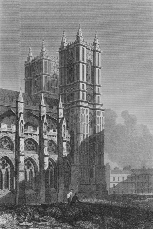 Westminster Abbey, Western Tower by John Preston Neale