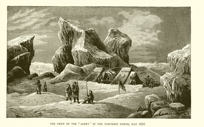 The Crew of the Alert in the Farthest North, May 1876 by J. R. Sinclair
