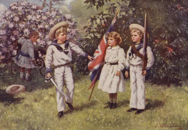 Prince Edward Drilling His Brother and Sister by J. Williamson