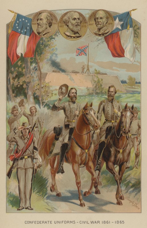 Confederate uniforms of the American Civil War, 1861-1865 by J. after Steeple Davis