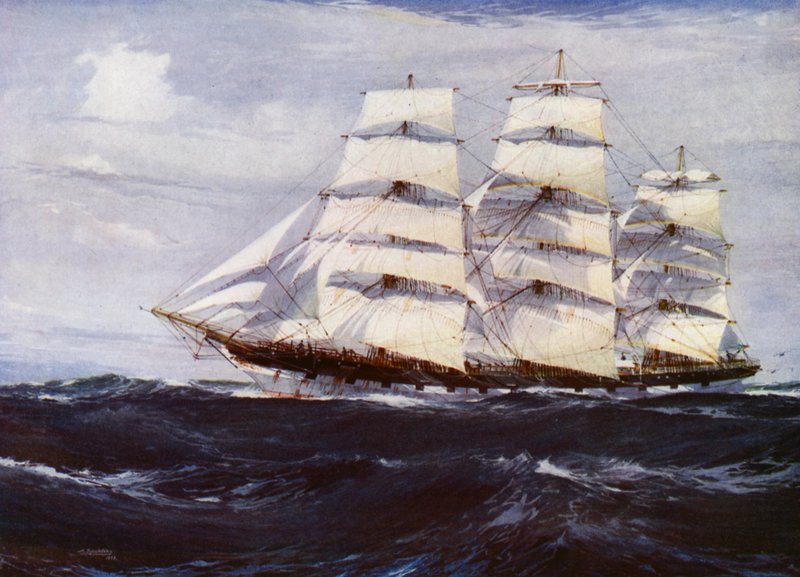 Clipper Ships: Benvenue by Jack (after) Spurling
