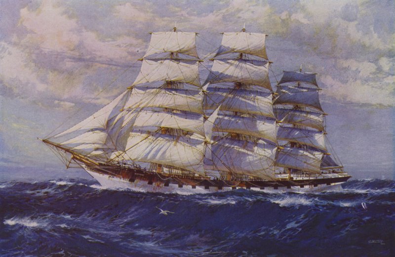Sailing Ship Taranaki by Jack (after) Spurling