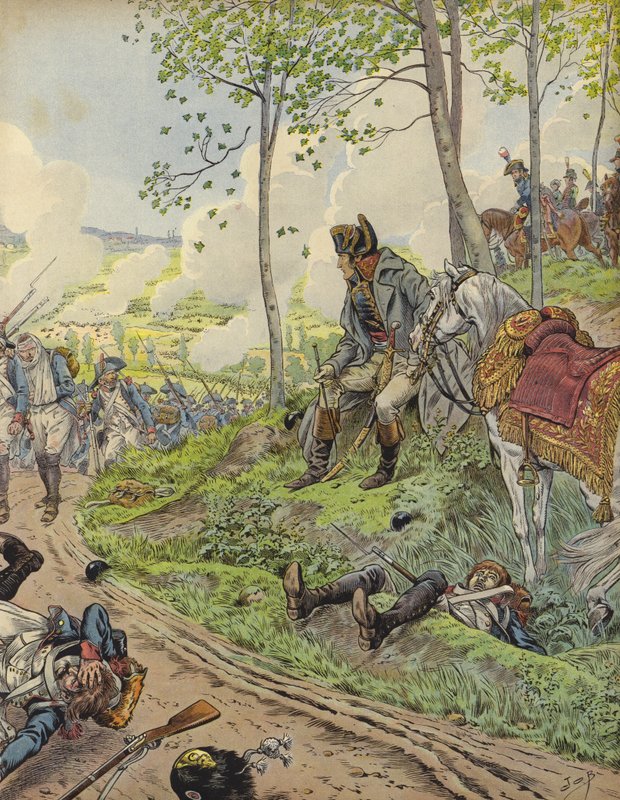 Napoleon Bonaparte at Marengo by Jacques Marie Gaston Onfray de Breville (Job)