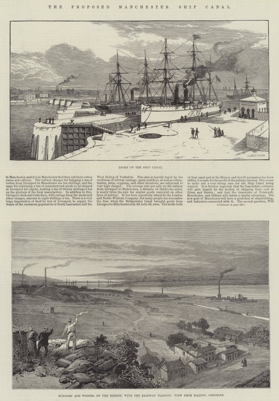The Proposed Manchester Ship Canal by James Burrell Smith