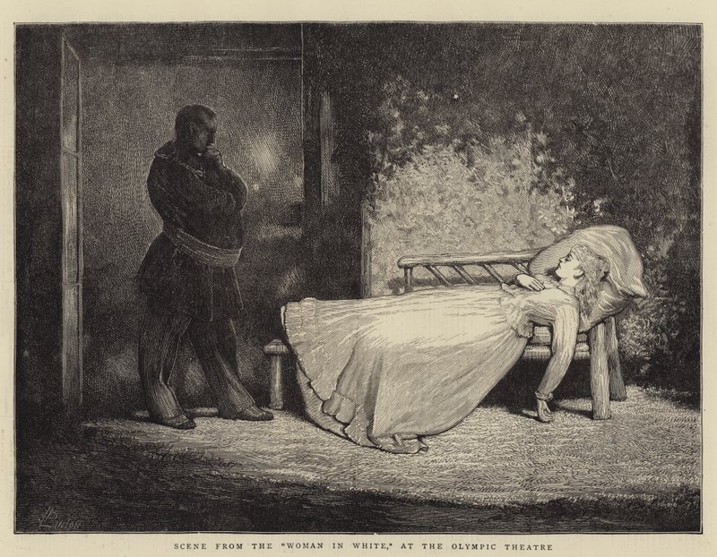 Scene from the Woman in White, at the Olympic Theatre by James Dromgole Linton