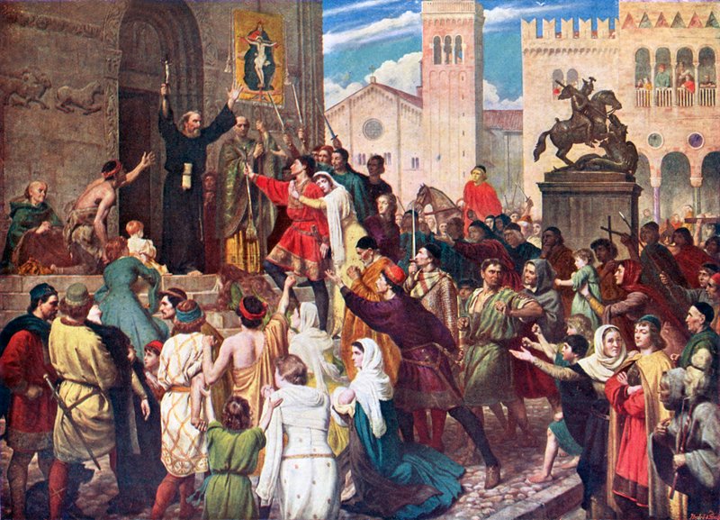 Peter the Hermit preaching the first crusade by James (after) Archer