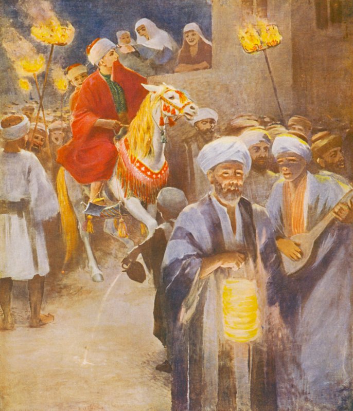 Holy Land: "Behold, the Bridegroom Cometh" by James (after) Clark