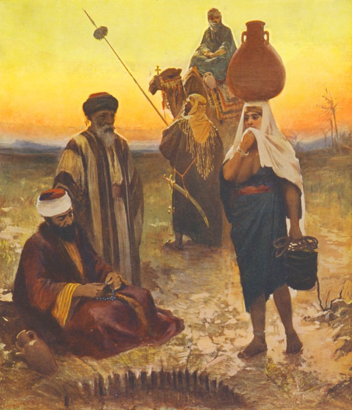 Holy Land: Evening at the well by James (after) Clark