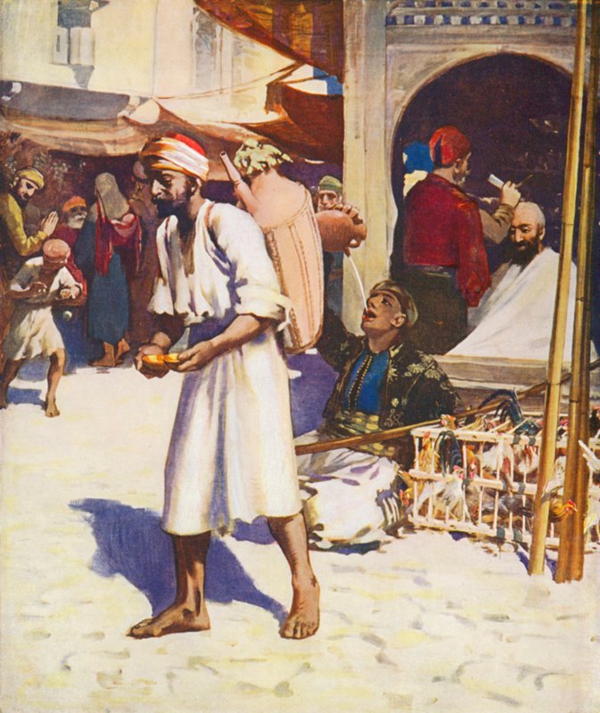 Holy Land: The water-seller and Palestine town life by James (after) Clark