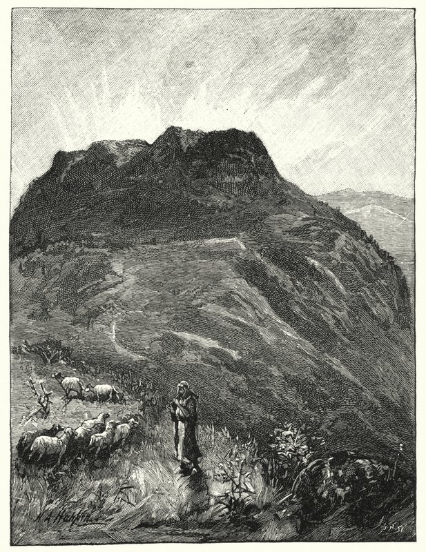 The Traditional Mount of Beautitudes by James (after) Clark