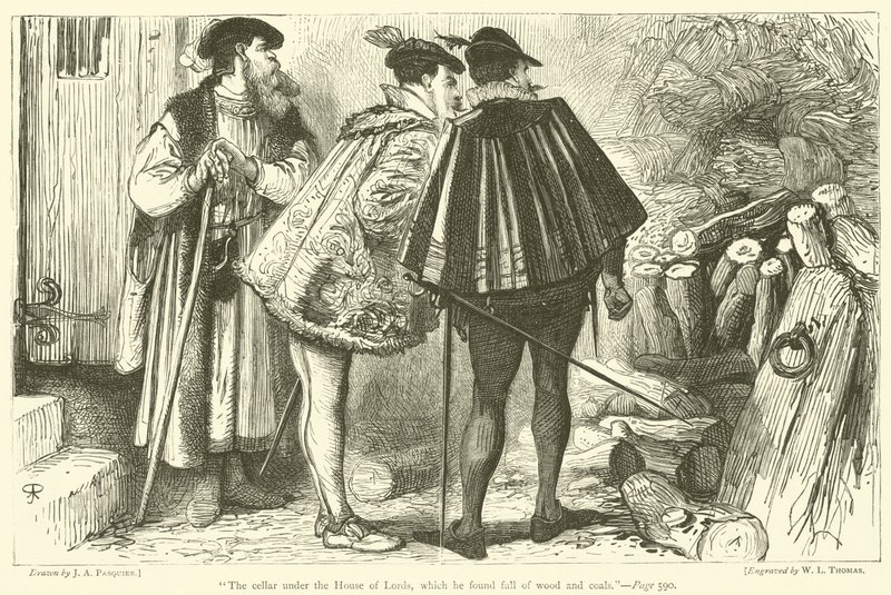 The cellar under the House of Lords, which he found full of wood and coals by James Abbott Pasquier