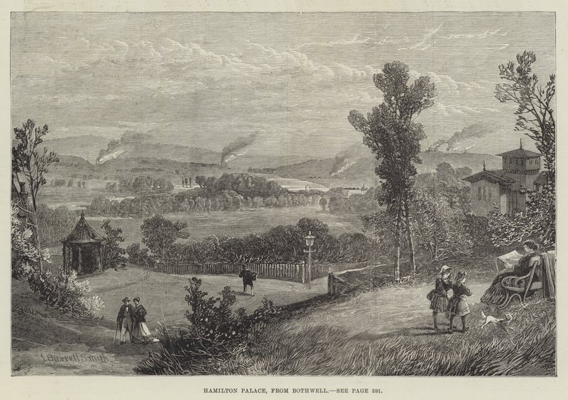 Hamilton Palace, from Bothwell by James Burrell Smith