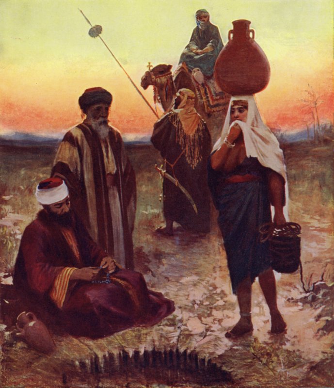 Evening at the Well by James Clark