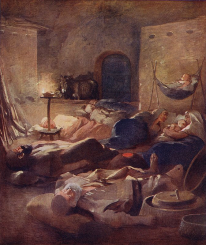 Interior of a Fellahheen House by Night by James Clark
