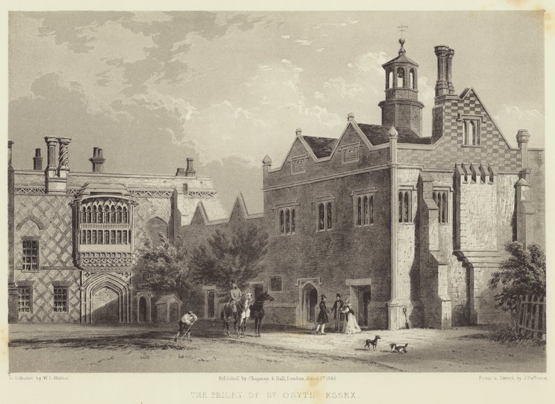 The Priory of St Osyth, Essex by James Dafforne