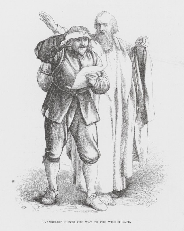 Evangelist Points the Way to the Wicket-Gate by James Dawson Watson