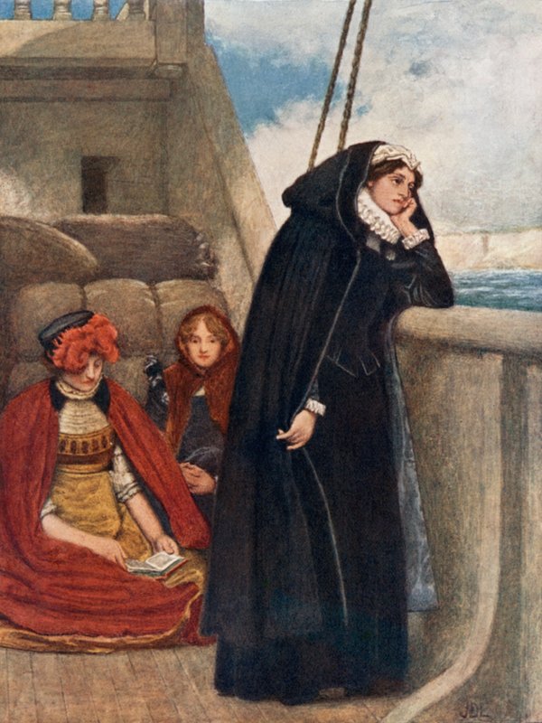 Mary Sails from France: Her Farewell to that Country by James Dromgole Linton