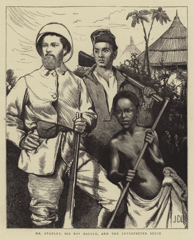 Mr Stanley, His Boy Kalulu, and the Interpreter Selim by James Dromgole Linton