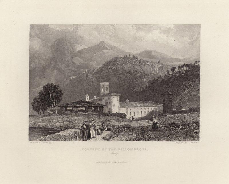 Convent of the Vallombrosa by James Duffield Harding