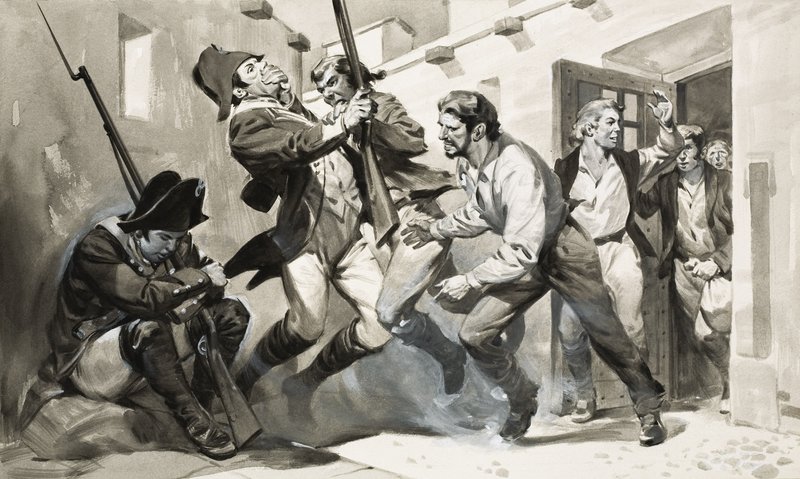 William Scoresby Escapes from Spanish Gaol by James Edwin McConnell