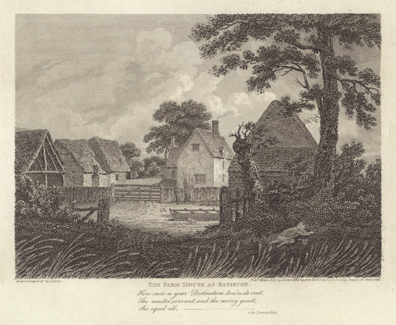 Robert Bloomfield, poet: The Farm House at Sapiston by James Storer