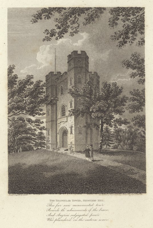 Robert Bloomfield, poet: The Triangular Tower, Shooters Hill by James Storer