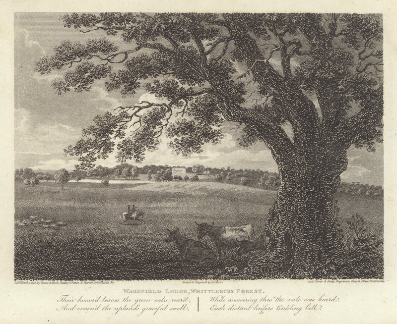 Robert Bloomfield, poet: Wakefield Lodge, Whittlebury Forest by James Storer
