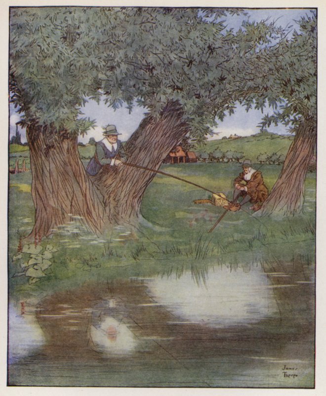 Illustration for The Compleat Angler by Izaak Walton by James Thorpe
