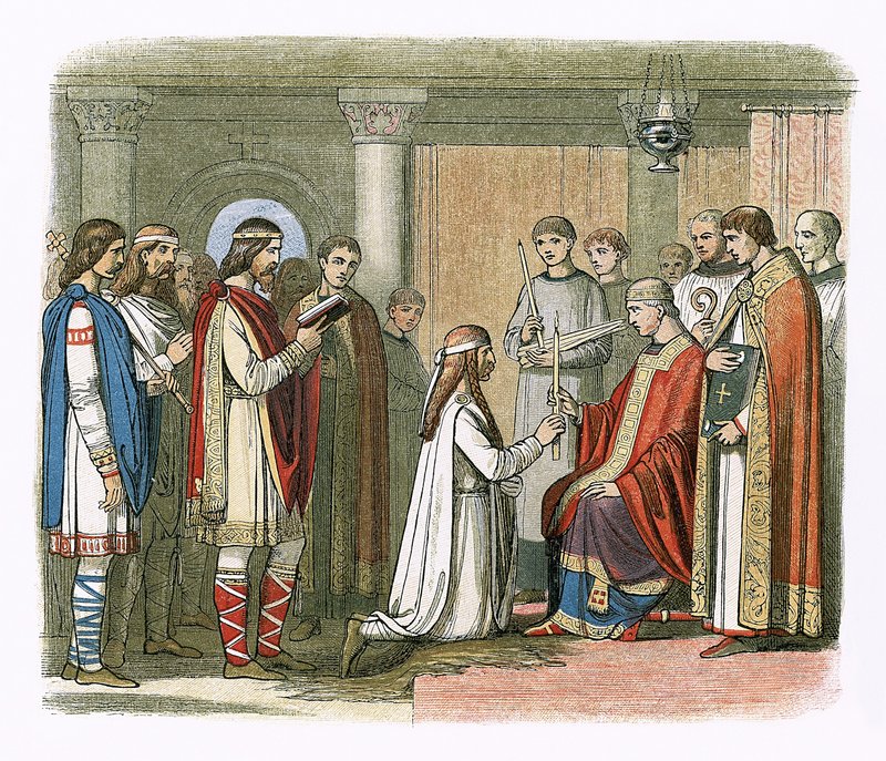 Baptism of King Guthorm by James William Edmund Doyle