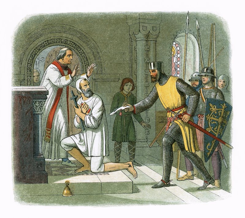 Hubert taken from sanctuary at Boisars by James William Edmund Doyle