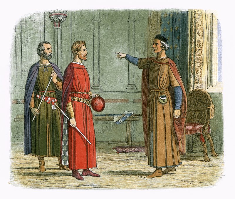 King Edward I threatens the lord marshal by James William Edmund Doyle