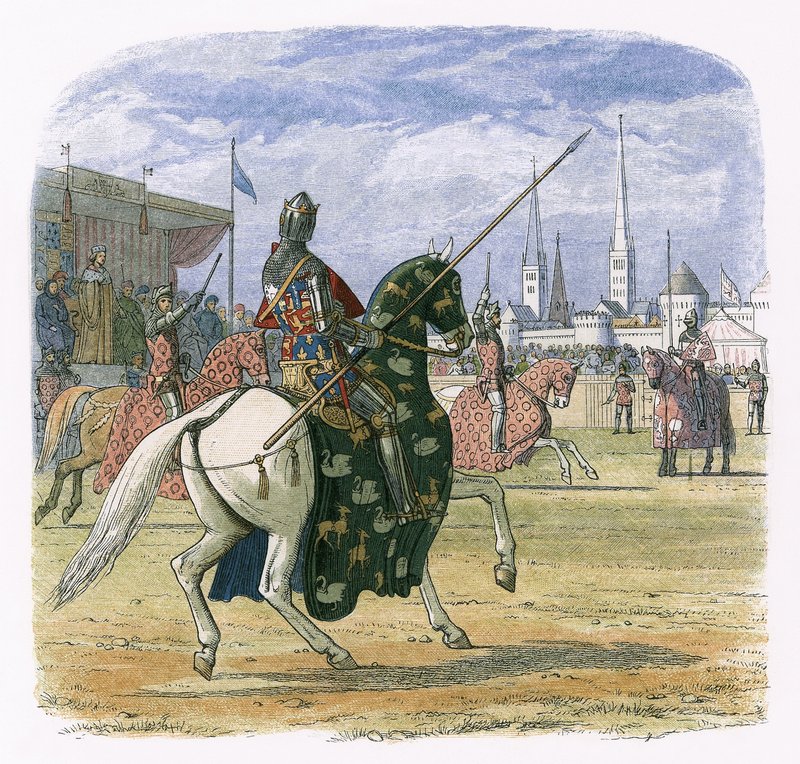King Richard II stops the duel between Hereford and Norfolk by James William Edmund Doyle