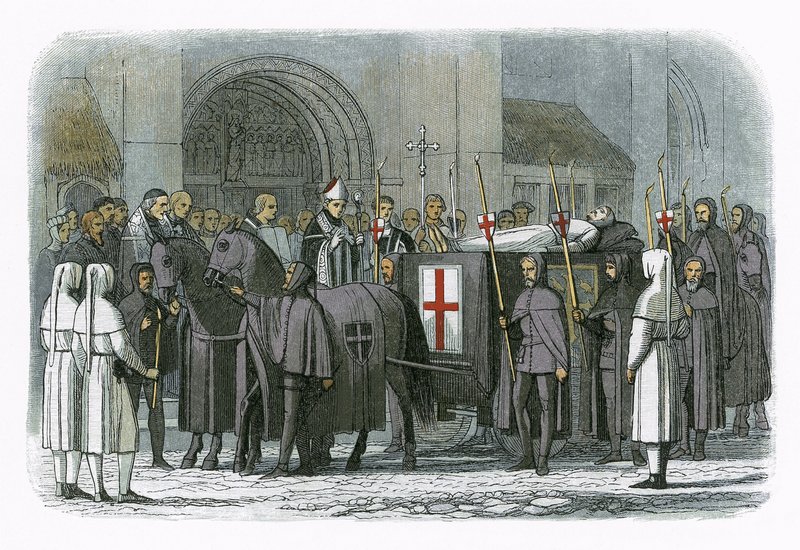 The body of king Richard II brought to St Paul