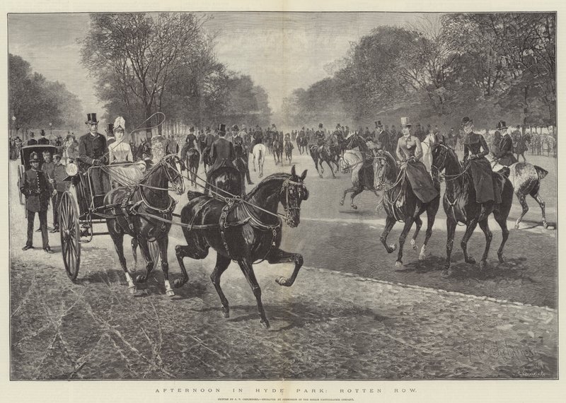 Afternoon in Hyde Park, Rotten Row by Jan van Chelminski