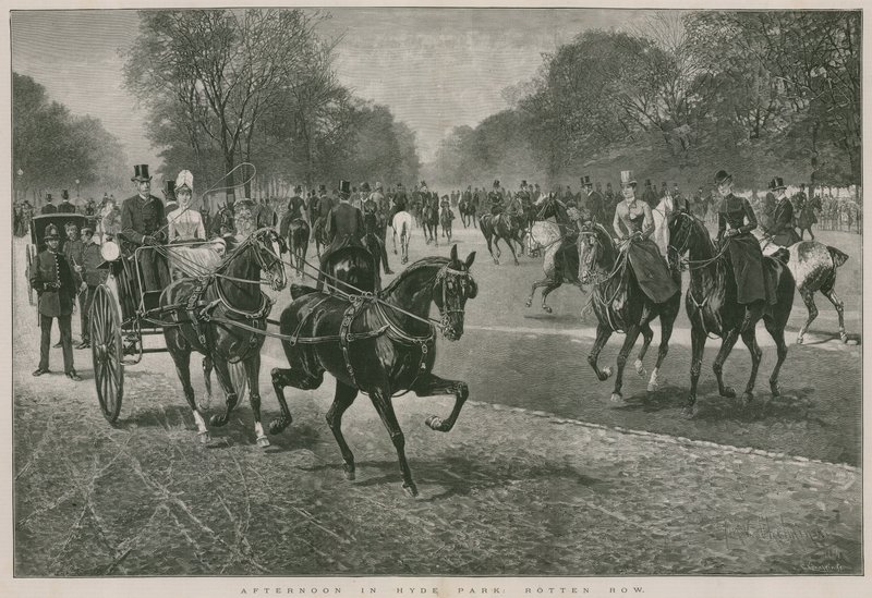 Afternoon in Hyde Park, London: Rotten Row by Jan van Chelminski