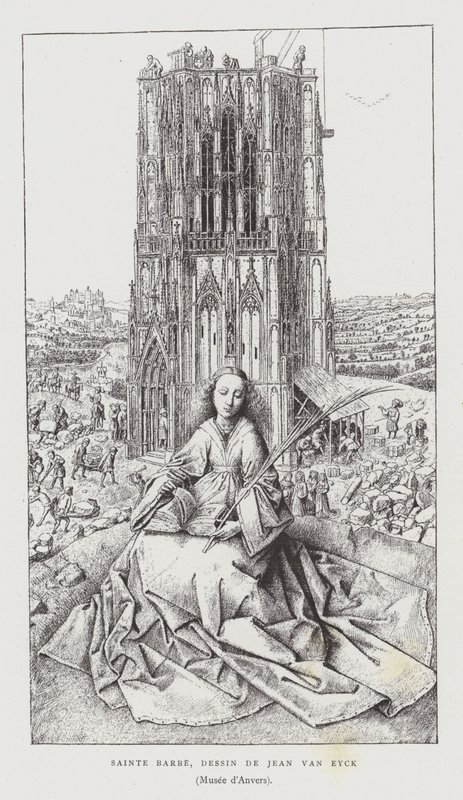 St Barbara, 1437 by Jan van Eyck