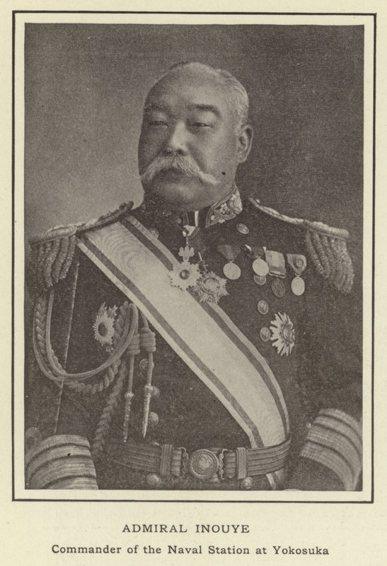 Admiral Inouye, Commander of the Naval Station at Yokosuka by Japanese Photographer